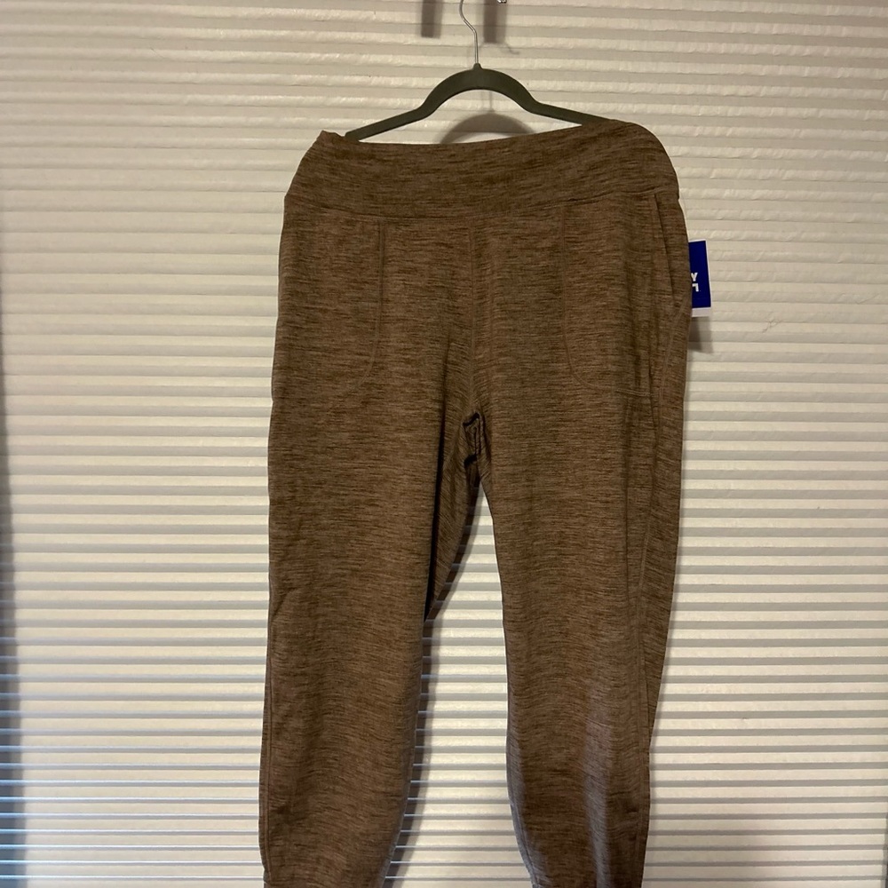 NWT Brown soft Lined Joggers Large - Picture 9 of 9